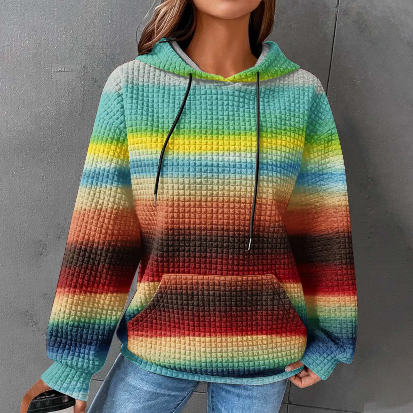 Printed Long-sleeve Hoodie