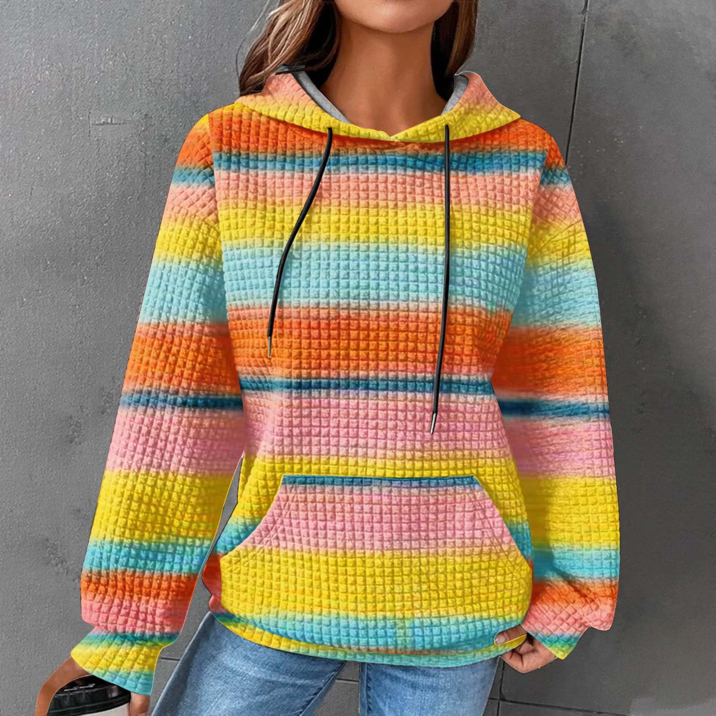 Printed Long-sleeve Hoodie