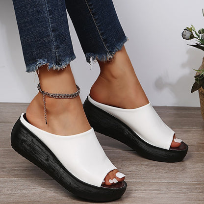 Women's Wedge Fishmouth Sandals