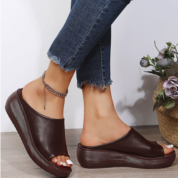 Women's Wedge Fishmouth Sandals