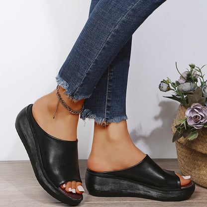 Women's Wedge Fishmouth Sandals