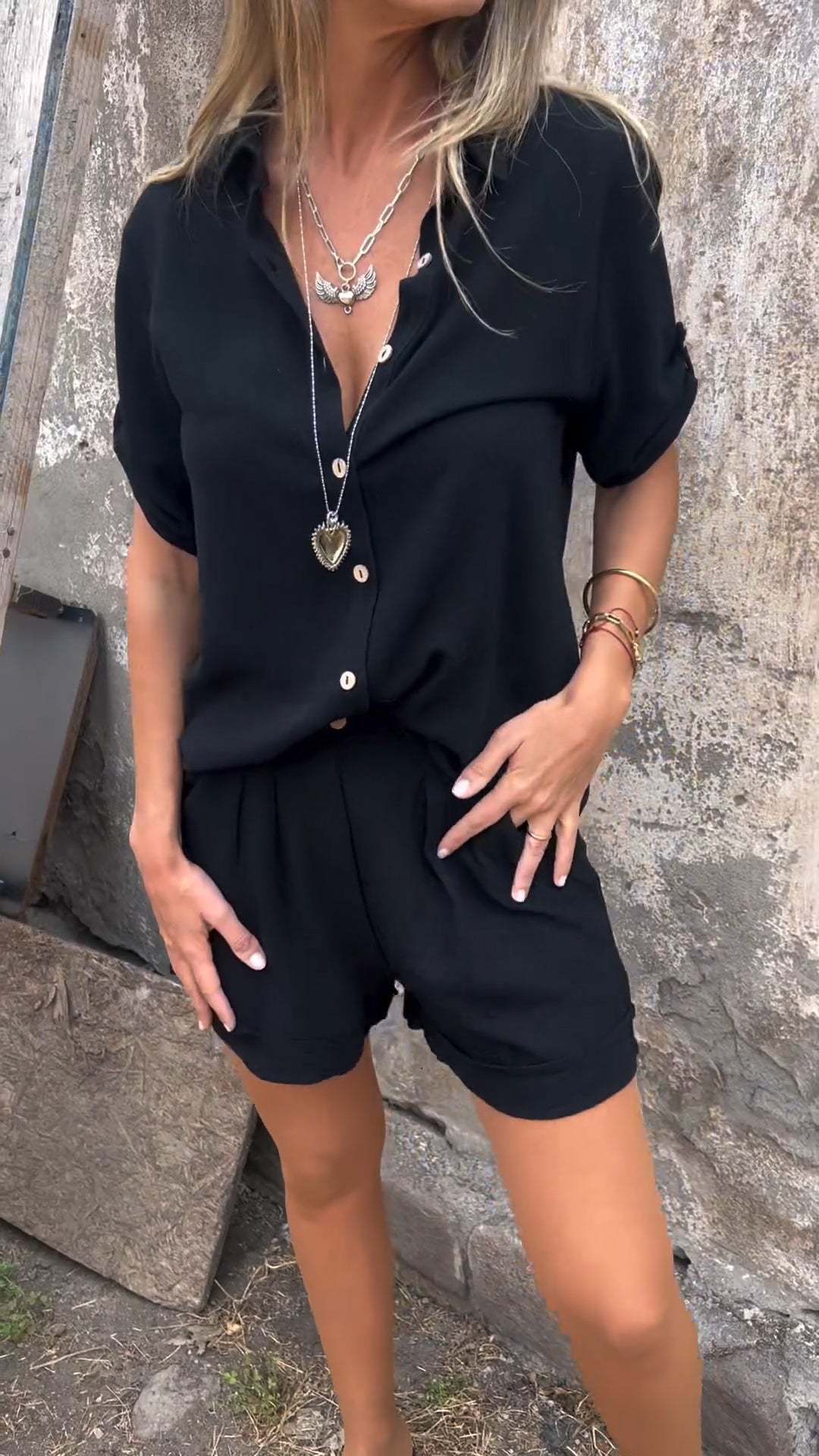 Women's Cotton And Linen Casual Suit