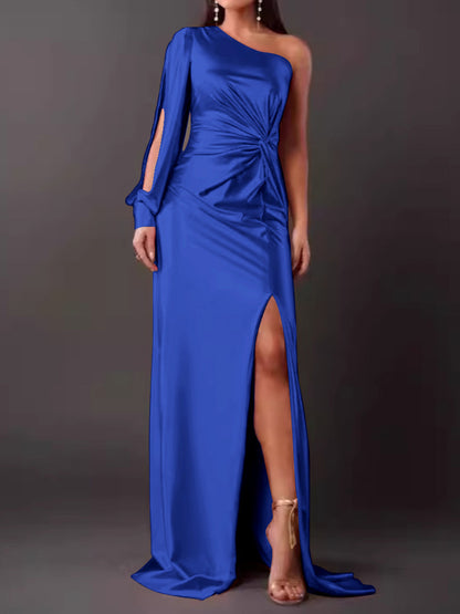 Tight Waist Split Dress