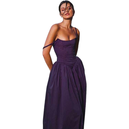 Backless Strap Long Dress