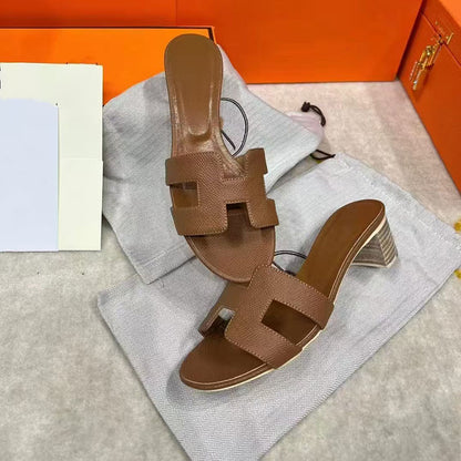 Rough-Heeled Slippers