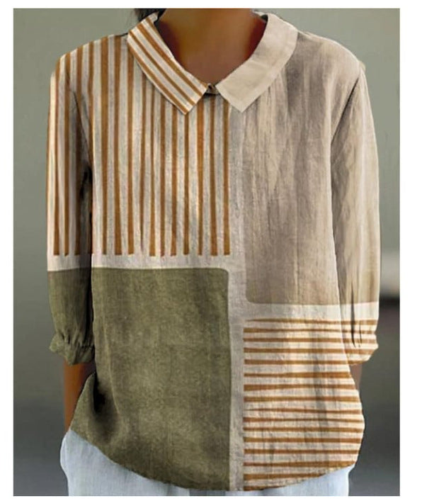 Women's Printed Round Neck Casual T-Shirt