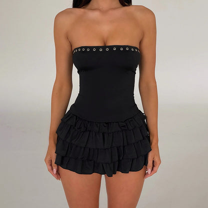 Slim Fit Cake Skirt