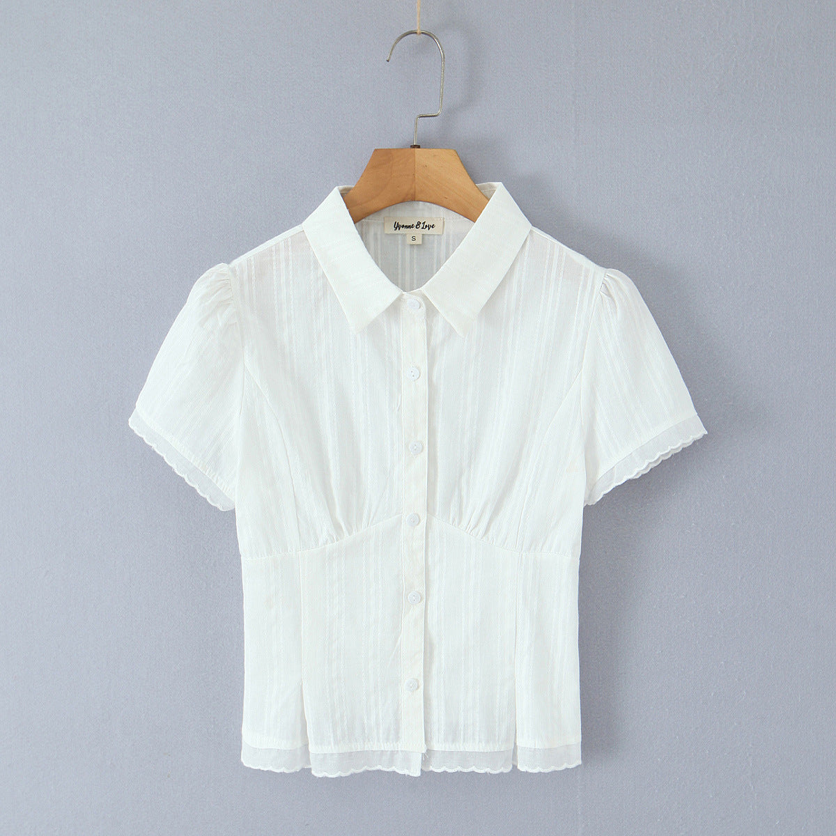 Check Short Sleeve Skirt Suit