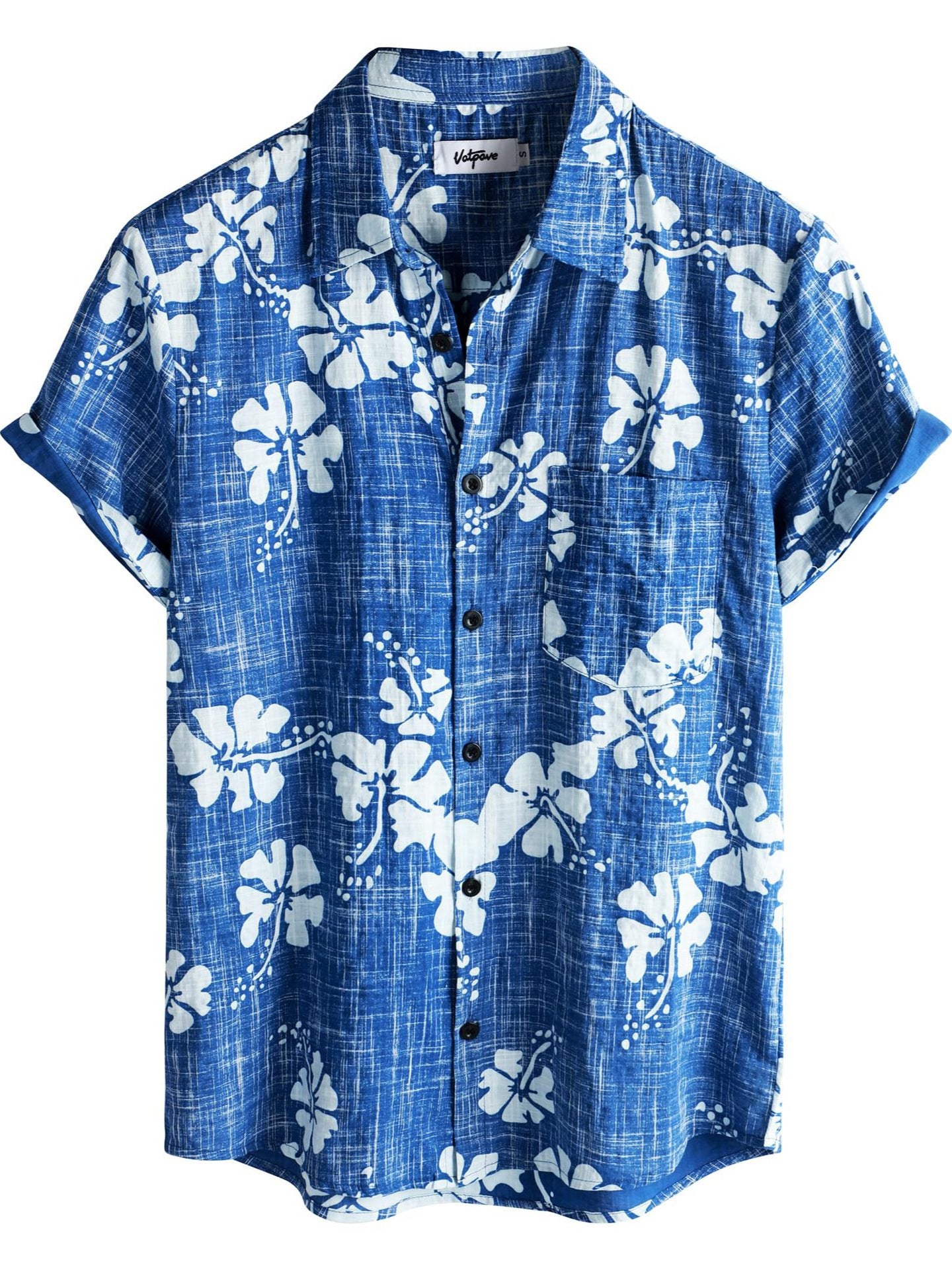 Printed Holiday Short Sleeve Shirt For Men
