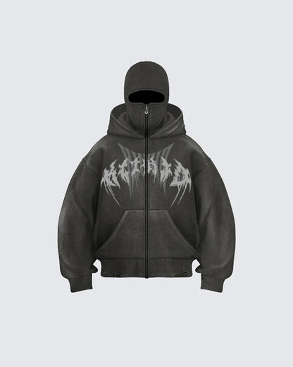 American Retro Street Zip Hoodie