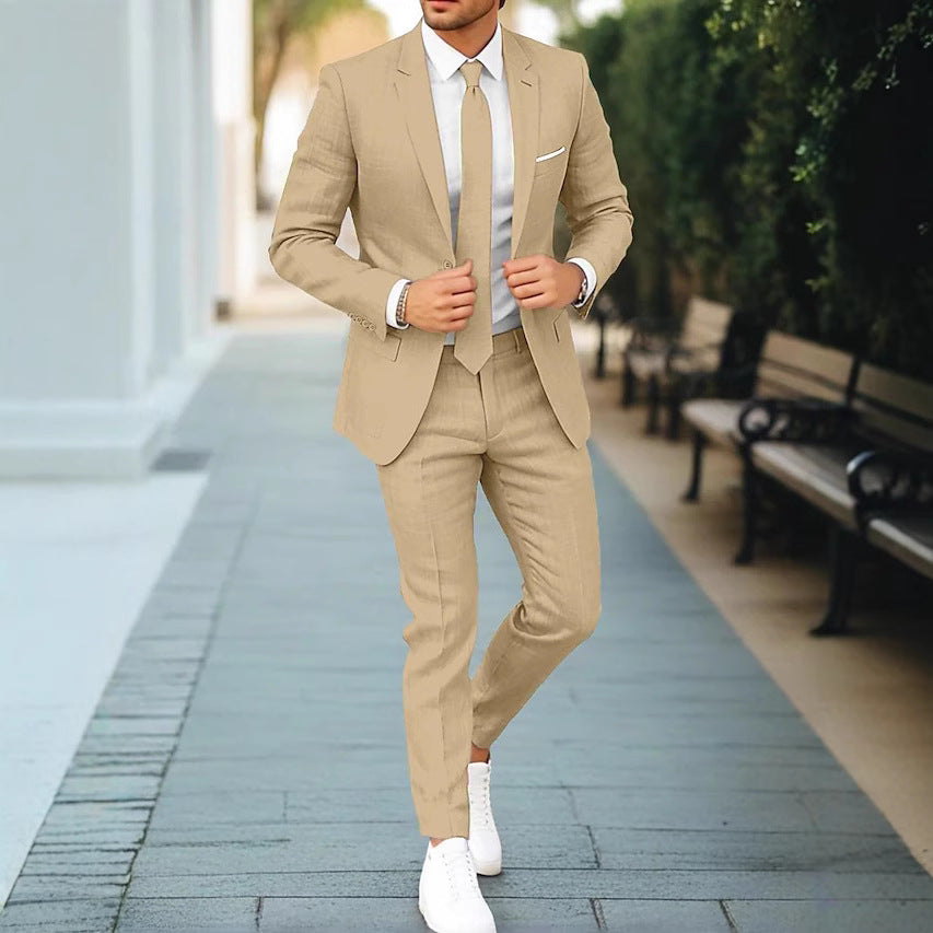 Two-Piece Flat-Neck Suit