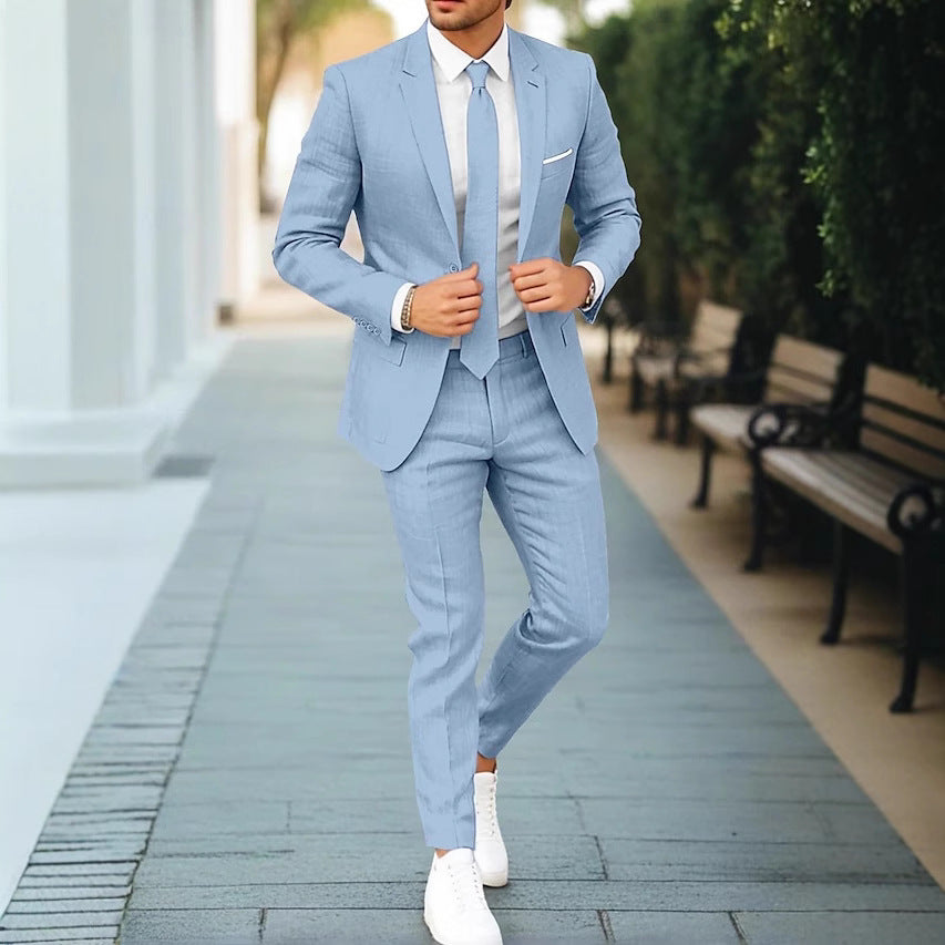 Two-Piece Flat-Neck Suit