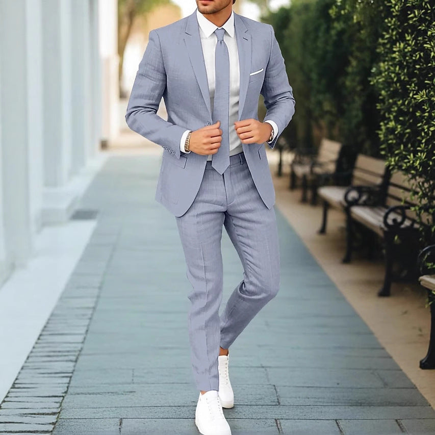 Two-Piece Flat-Neck Suit
