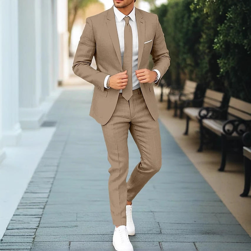 Two-Piece Flat-Neck Suit